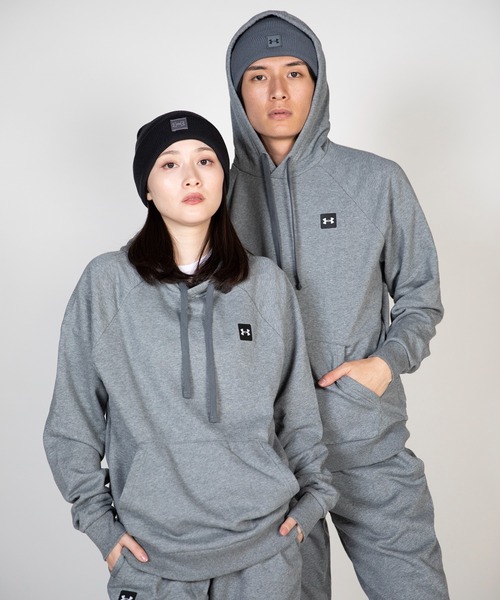 UNDER ARMOUR（アンダーアーマー）の「UAライバルフリース フーディー（トレーニング/メンズ）（スウェット・メンズ・ブラック/ダークグレー/ライトグレー/ホワイト/グレー系その他/ネイビー・S/L/3XL/M/XL/XXL）」の4枚目の写真