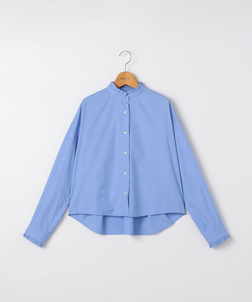 NOLLEY’S(ノーリーズ)の「クロップドフリルシャツ(シャツ/ブラウス・レディース・ライトブルー/ホワイト/グレー系その他3・FREE)」の13枚目の写真