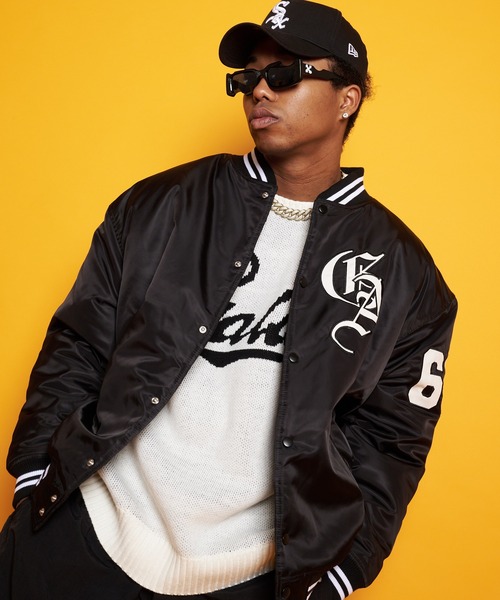 GALLIS ADDICTION（ガリスアディクション）の「GA NYLON VARSITY JKT（スタジャン・メンズ・ブラック/カーキ・M/L）」の22枚目の写真