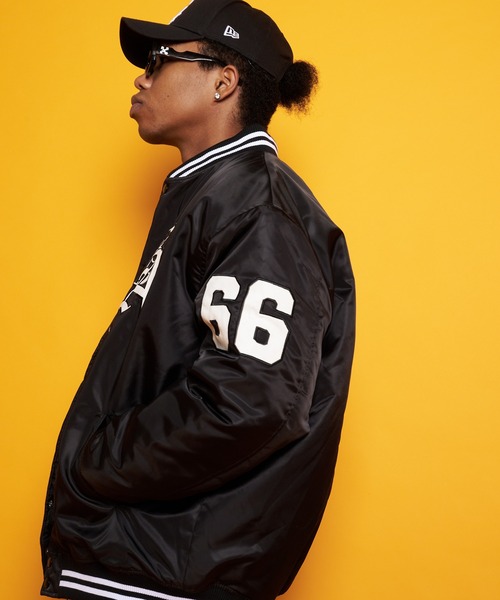 GALLIS ADDICTION（ガリスアディクション）の「GA NYLON VARSITY JKT（スタジャン・メンズ・ブラック/カーキ・M/L）」の10枚目の写真