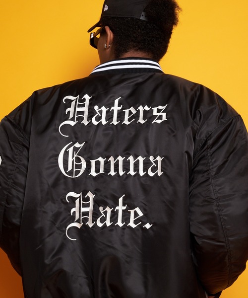 GALLIS ADDICTION（ガリスアディクション）の「GA NYLON VARSITY JKT（スタジャン・メンズ・ブラック/カーキ・M/L）」の3枚目の写真