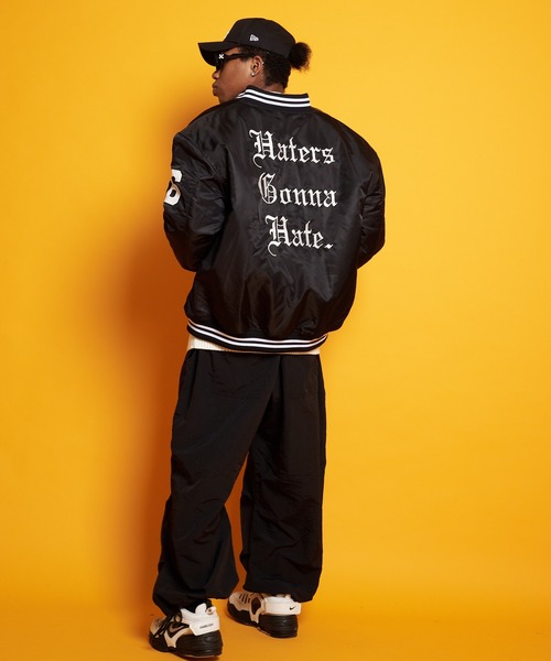 GALLIS ADDICTION（ガリスアディクション）の「GA NYLON VARSITY JKT（スタジャン・メンズ・ブラック/カーキ・M/L）」の11枚目の写真