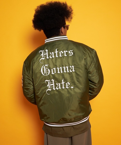 GALLIS ADDICTION（ガリスアディクション）の「GA NYLON VARSITY JKT（スタジャン・メンズ・ブラック/カーキ・M/L）」の19枚目の写真