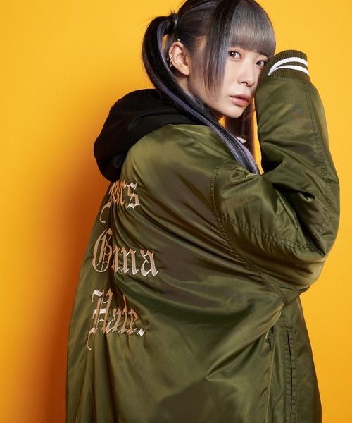 GALLIS ADDICTION（ガリスアディクション）の「GA NYLON VARSITY JKT（スタジャン・メンズ・ブラック/カーキ・M/L）」の14枚目の写真