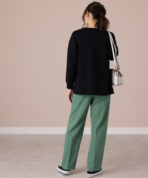 BELLUNA PLUS（ベルーナ）の「ポケットデザイン美人顔カーディガン（カーディガン/ボレロ・レディース・ピンク/グリーン/イエロー/ブラック・LARGE/X-LARGE/MEDIUM）」の11枚目の写真