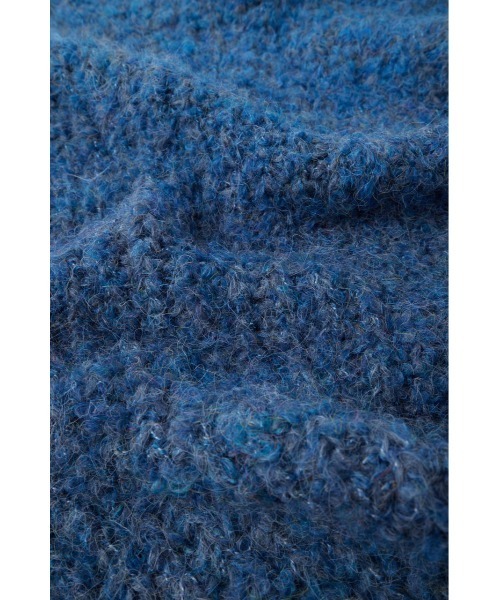 MOUSSY（マウジー）の「GRADATION LONG KNIT スカーフ（マフラー・レディース・ネイビー/ブルー/レッド・FREE）」の5枚目の写真
