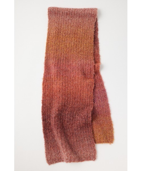 MOUSSY（マウジー）の「GRADATION LONG KNIT スカーフ（マフラー・レディース・ネイビー/ブルー/レッド・FREE）」の10枚目の写真