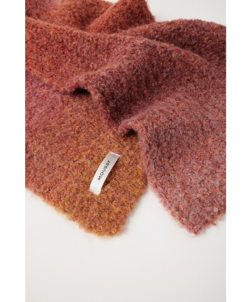 MOUSSY（マウジー）の「GRADATION LONG KNIT スカーフ（マフラー・レディース・ネイビー/ブルー/レッド・FREE）」の11枚目の写真