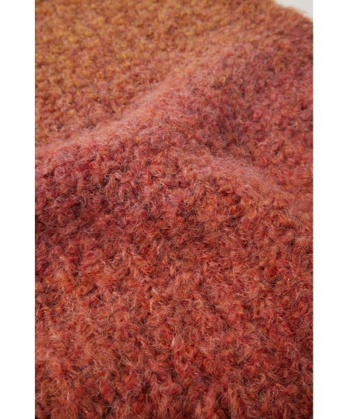 MOUSSY（マウジー）の「GRADATION LONG KNIT スカーフ（マフラー・レディース・ネイビー/ブルー/レッド・FREE）」の12枚目の写真
