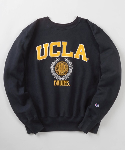 Champion(チャンピオン)の「【Champion/チャンピオン】REVERSWEAVE UCLA カレッジロゴ クルーネック スウェット/長袖トレーナー/裏起毛/【MADE IN USA】(スウェット・レディース・ネイビー/グレー・XL/XXL/M/L)」の1枚目の写真
