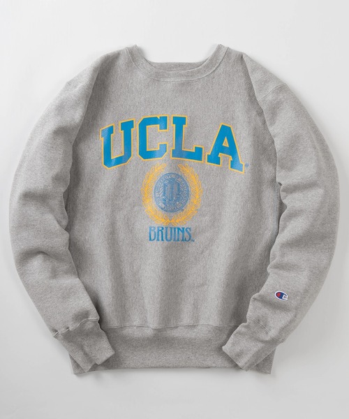 Champion(チャンピオン)の「【Champion/チャンピオン】REVERSWEAVE UCLA カレッジロゴ クルーネック スウェット/長袖トレーナー/裏起毛/【MADE IN USA】(スウェット・レディース・ネイビー/グレー・XL/XXL/M/L)」の2枚目の写真