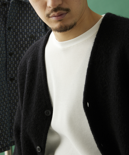 JOURNAL STANDARD relume（ジャーナルスタンダード　レリューム）の「レイヤードラウンド サーマルTシャツ（Tシャツ/カットソー・メンズ・ホワイト/ライトグレー/ブラック・SMALL/MEDIUM/LARGE）」の11枚目の写真