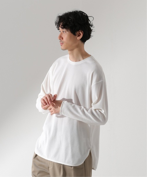 JOURNAL STANDARD relume（ジャーナルスタンダード　レリューム）の「レイヤードラウンド サーマルTシャツ（Tシャツ/カットソー・メンズ・ホワイト/ライトグレー/ブラック・SMALL/MEDIUM/LARGE）」の17枚目の写真