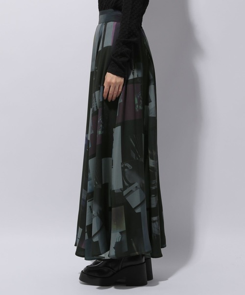 HARE（ハレ）の「PHOTOコラージュスカート(HARE)（スカート・レディース・ホワイト/ブラック・FREE）」の14枚目の写真