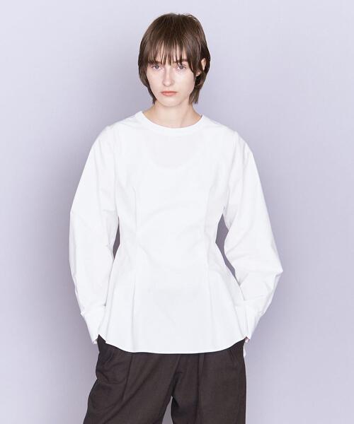 AEWEN MATOPH(イウエン マトフ)の「<AEWEN MATOPH>バックフレア クルーネックブラウス(シャツ/ブラウス・レディース・ブラック/オリーブ/ホワイト・FREE)」の2枚目の写真