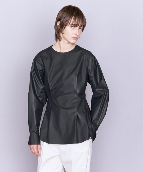 AEWEN MATOPH(イウエン マトフ)の「<AEWEN MATOPH>バックフレア クルーネックブラウス(シャツ/ブラウス・レディース・ブラック/オリーブ/ホワイト・FREE)」の3枚目の写真