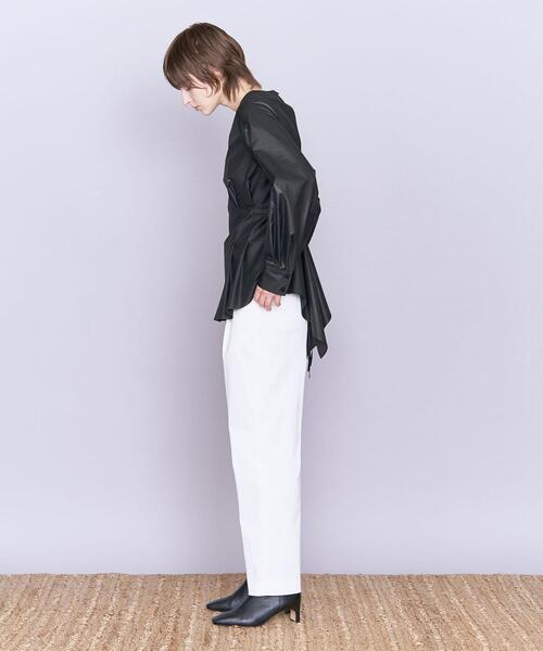 AEWEN MATOPH(イウエン マトフ)の「<AEWEN MATOPH>バックフレア クルーネックブラウス(シャツ/ブラウス・レディース・ブラック/オリーブ/ホワイト・FREE)」の5枚目の写真