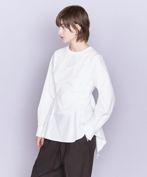 AEWEN MATOPH(イウエン マトフ)の「<AEWEN MATOPH>バックフレア クルーネックブラウス(シャツ/ブラウス・レディース・ブラック/オリーブ/ホワイト・FREE)」の7枚目の写真