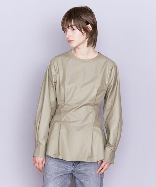 AEWEN MATOPH(イウエン マトフ)の「<AEWEN MATOPH>バックフレア クルーネックブラウス(シャツ/ブラウス・レディース・ブラック/オリーブ/ホワイト・FREE)」の11枚目の写真