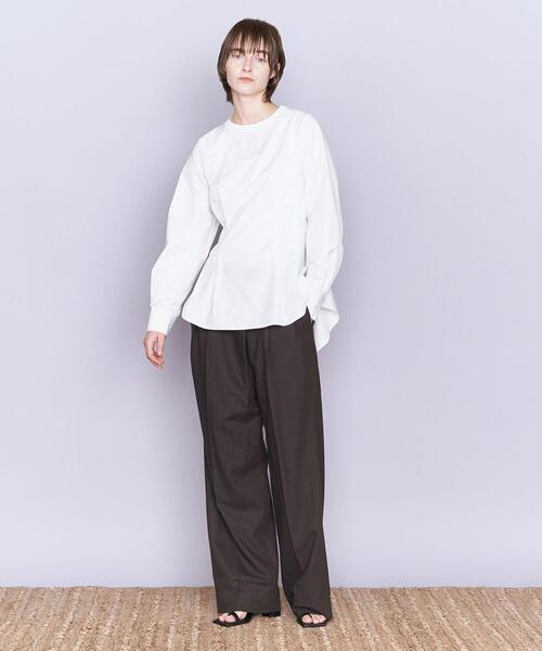 AEWEN MATOPH(イウエン マトフ)の「<AEWEN MATOPH>バックフレア クルーネックブラウス(シャツ/ブラウス・レディース・ブラック/オリーブ/ホワイト・FREE)」の12枚目の写真