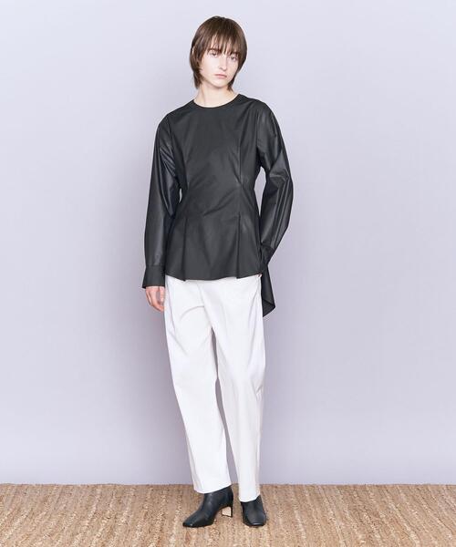 AEWEN MATOPH(イウエン マトフ)の「<AEWEN MATOPH>バックフレア クルーネックブラウス(シャツ/ブラウス・レディース・ブラック/オリーブ/ホワイト・FREE)」の14枚目の写真