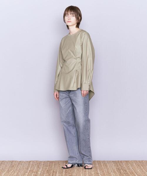 AEWEN MATOPH(イウエン マトフ)の「<AEWEN MATOPH>バックフレア クルーネックブラウス(シャツ/ブラウス・レディース・ブラック/オリーブ/ホワイト・FREE)」の15枚目の写真