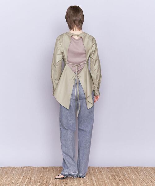 AEWEN MATOPH(イウエン マトフ)の「<AEWEN MATOPH>バックフレア クルーネックブラウス(シャツ/ブラウス・レディース・ブラック/オリーブ/ホワイト・FREE)」の17枚目の写真