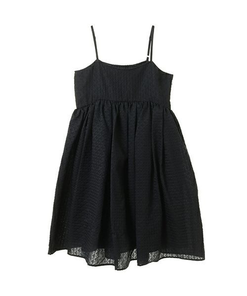 Candy Stripper(キャンディストリッパー)の「VOLUME CAMISOLE ドレス(ワンピース・レディース・ブラック/オフホワイト・2)」の2枚目の写真