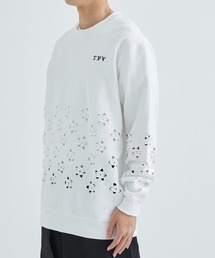 【TOGA (トーガ)】フラワーカットアウトスウェットシャツ　ブラック TOGA（トーガ）の「【TOGA (トーガ)】フラワーカットアウトスウェット