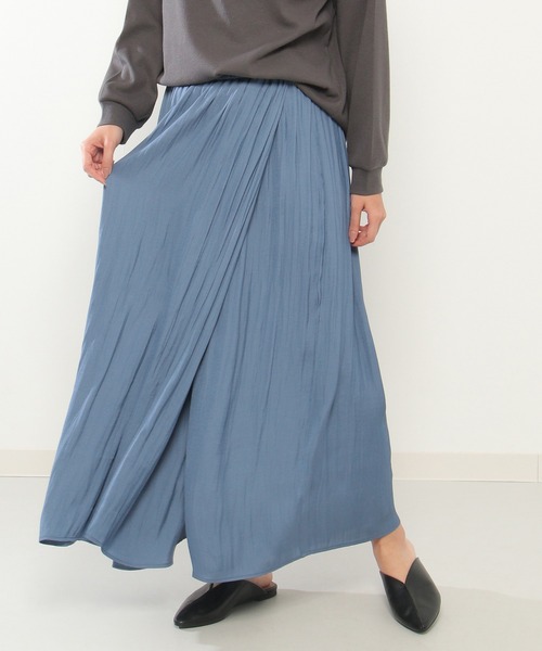 ikka(イッカ)の「カッセンボリュームラップスカーチョ(その他パンツ・レディース・チャコールグレー/ブルー/オレンジ/ブラウン系その他/ブルー系/ブラック・M/L)」の7枚目の写真