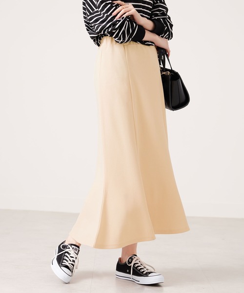 CHAN ME(チャンミ)の「ふくれジャガードフレアースカート(スカート・レディース・ブラック/アイボリー/ベージュ・SMALL/MEDIUM/LARGE/X-LARGE)」の2枚目の写真