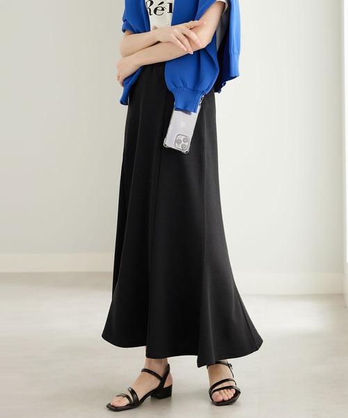CHAN ME(チャンミ)の「ふくれジャガードフレアースカート(スカート・レディース・ブラック/アイボリー/ベージュ・SMALL/MEDIUM/LARGE/X-LARGE)」の3枚目の写真