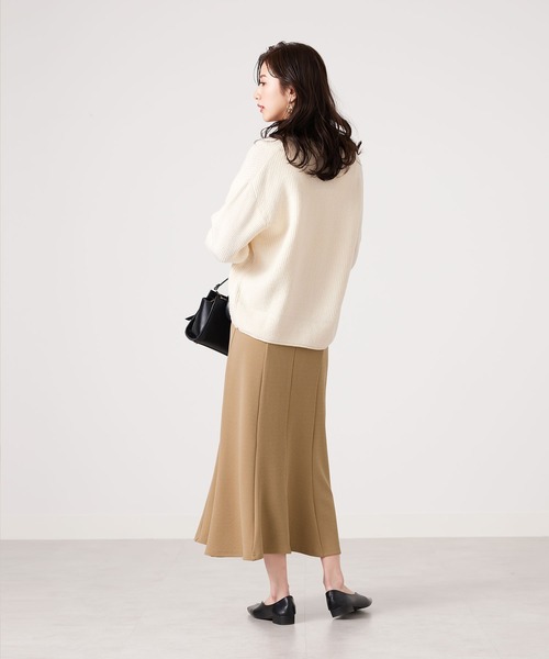 CHAN ME(チャンミ)の「ふくれジャガードフレアースカート(スカート・レディース・ブラック/アイボリー/ベージュ・SMALL/MEDIUM/LARGE/X-LARGE)」の18枚目の写真