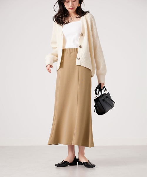 CHAN ME(チャンミ)の「ふくれジャガードフレアースカート(スカート・レディース・ブラック/アイボリー/ベージュ・SMALL/MEDIUM/LARGE/X-LARGE)」の16枚目の写真