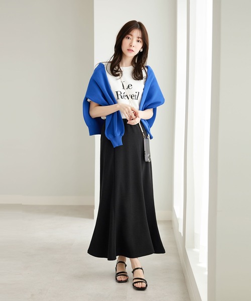 CHAN ME(チャンミ)の「ふくれジャガードフレアースカート(スカート・レディース・ブラック/アイボリー/ベージュ・SMALL/MEDIUM/LARGE/X-LARGE)」の7枚目の写真