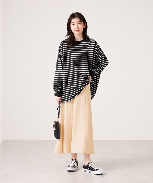 CHAN ME(チャンミ)の「ふくれジャガードフレアースカート(スカート・レディース・ブラック/アイボリー/ベージュ・SMALL/MEDIUM/LARGE/X-LARGE)」の13枚目の写真
