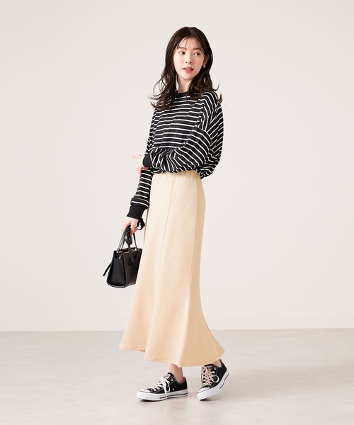 CHAN ME(チャンミ)の「ふくれジャガードフレアースカート(スカート・レディース・ブラック/アイボリー/ベージュ・SMALL/MEDIUM/LARGE/X-LARGE)」の11枚目の写真