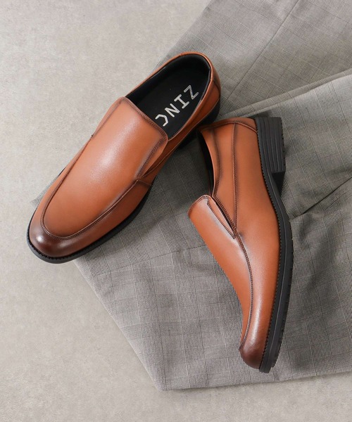 ZINC(ジンク)の「ZINC/本革 ビジネスシューズ モカシン 流れモカ ダブルモンク(6005/6008/6009)(スリッポン・メンズ・ブラウン系3/ブラウン系2/ブラウン系1/ブラック系3/ブラック系2/ブラック系1・40/45/46/44/42/43/41/39)」の10枚目の写真