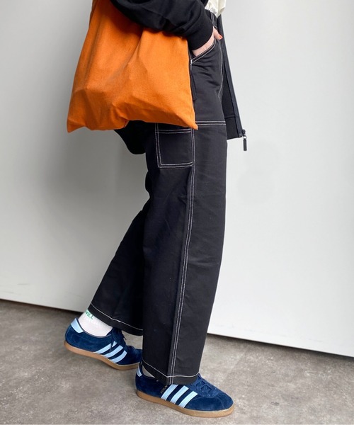 CPCM（シーピーシーエム）の「ペインターパンツ（チノパンツ・レディース・ベージュ/ミント/ブラック/アイボリー・FREE）」の9枚目の写真