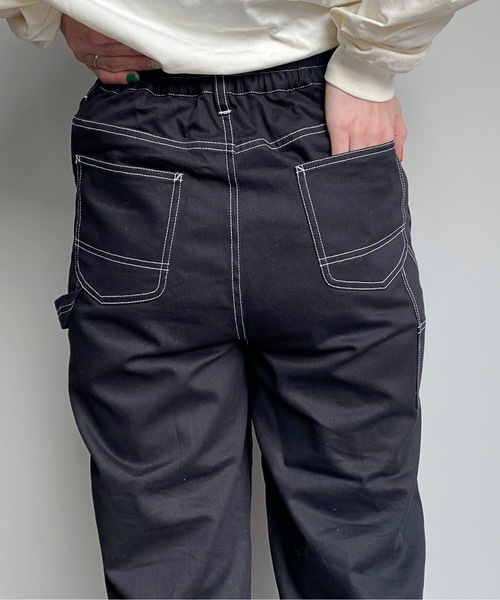 CPCM（シーピーシーエム）の「ペインターパンツ（チノパンツ・レディース・ベージュ/ミント/ブラック/アイボリー・FREE）」の11枚目の写真