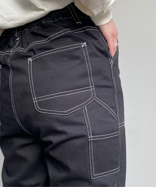 CPCM（シーピーシーエム）の「ペインターパンツ（チノパンツ・レディース・ベージュ/ミント/ブラック/アイボリー・FREE）」の13枚目の写真