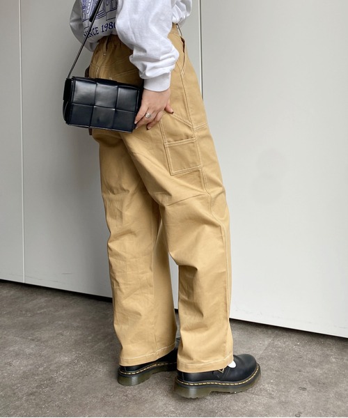 CPCM（シーピーシーエム）の「ペインターパンツ（チノパンツ・レディース・ベージュ/ミント/ブラック/アイボリー・FREE）」の16枚目の写真