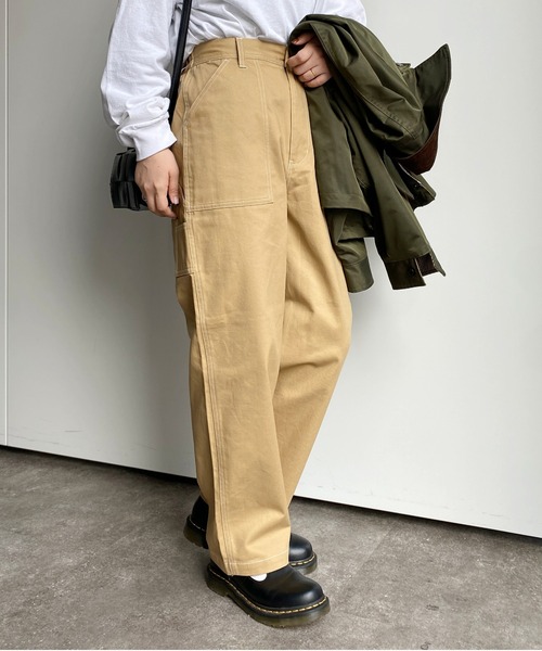 CPCM（シーピーシーエム）の「ペインターパンツ（チノパンツ・レディース・ベージュ/ミント/ブラック/アイボリー・FREE）」の18枚目の写真