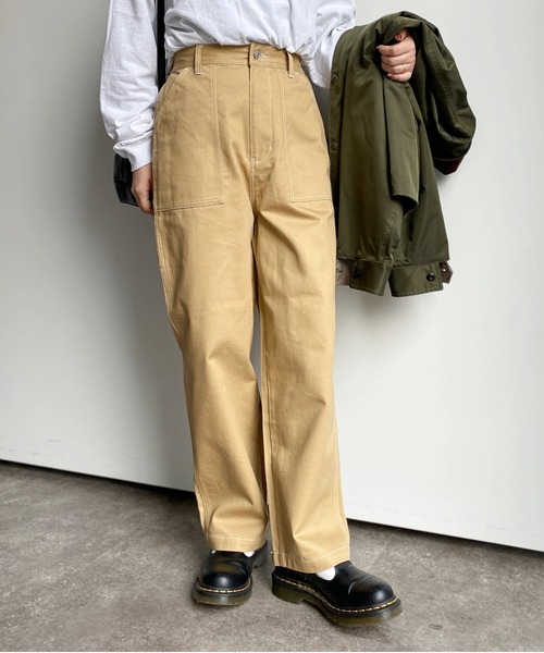 CPCM（シーピーシーエム）の「ペインターパンツ（チノパンツ・レディース・ベージュ/ミント/ブラック/アイボリー・FREE）」の19枚目の写真