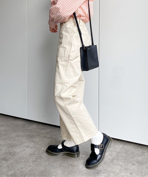 CPCM（シーピーシーエム）の「ペインターパンツ（チノパンツ・レディース・ベージュ/ミント/ブラック/アイボリー・FREE）」の20枚目の写真