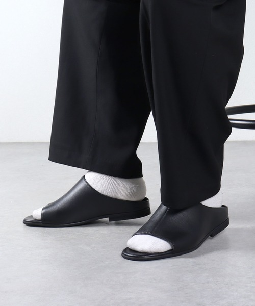 AAA+(サンエープラス)の「スライドサンダル(サンダル・メンズ・ダークブラウン/ブラック・L/LL/M)」の5枚目の写真