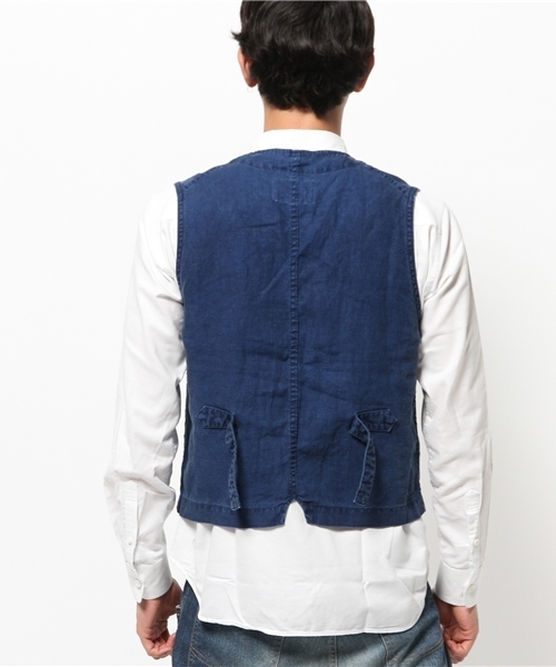 OUTLET（アウトレット）の「【BLOOM&BRANCH】P.CH/WLINENBKRVST（その他アウター・メンズ・ブルー・SMALL）」の4枚目の写真