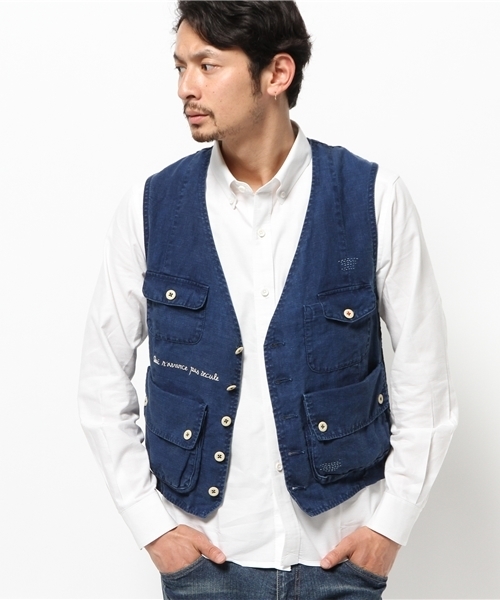 OUTLET（アウトレット）の「【BLOOM&BRANCH】P.CH/WLINENBKRVST（その他アウター・メンズ・ブルー・SMALL）」の5枚目の写真