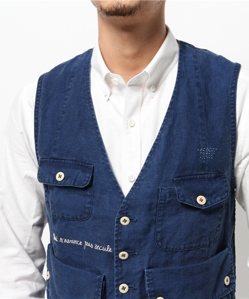 OUTLET（アウトレット）の「【BLOOM&BRANCH】P.CH/WLINENBKRVST（その他アウター・メンズ・ブルー・SMALL）」の6枚目の写真
