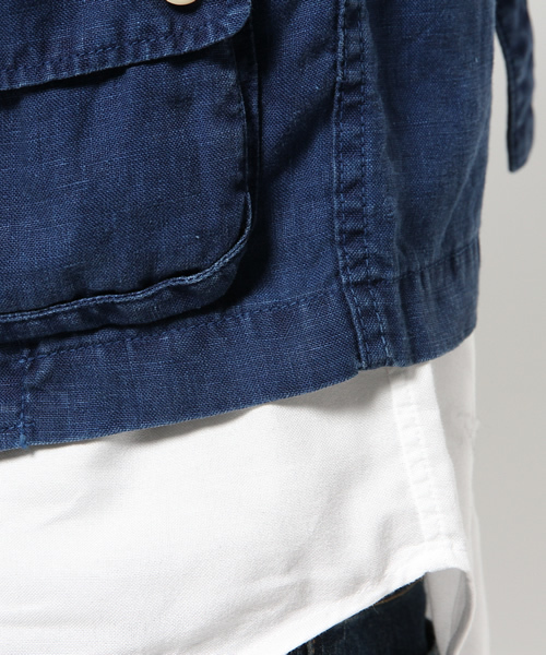 OUTLET（アウトレット）の「【BLOOM&BRANCH】P.CH/WLINENBKRVST（その他アウター・メンズ・ブルー・SMALL）」の9枚目の写真